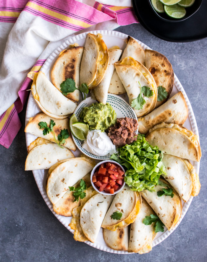 Mini Green Chile Chicken Quesadillas