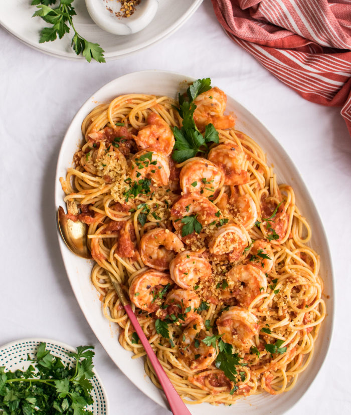 Shrimp Fra Diavolo with Pasta