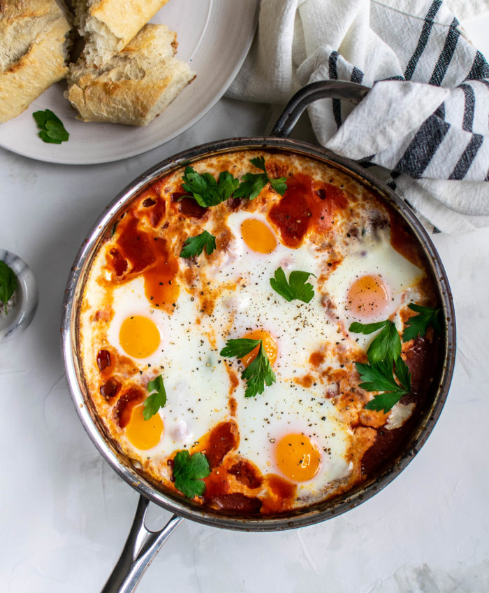 Smoky Baked Eggs 