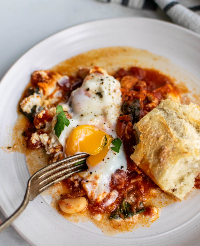 Smoky Baked Eggs 