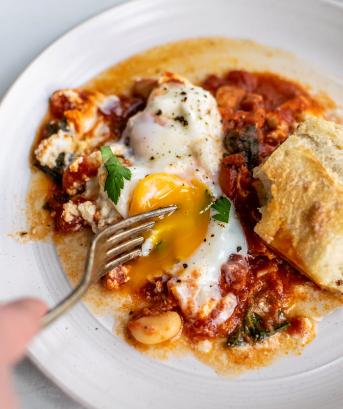 Smoky Baked Eggs 