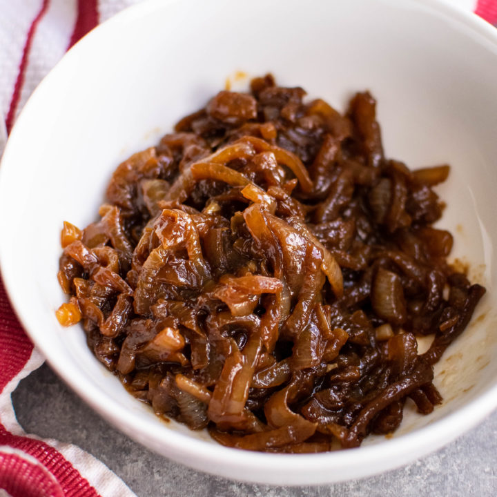 caramelized onions in a bowl