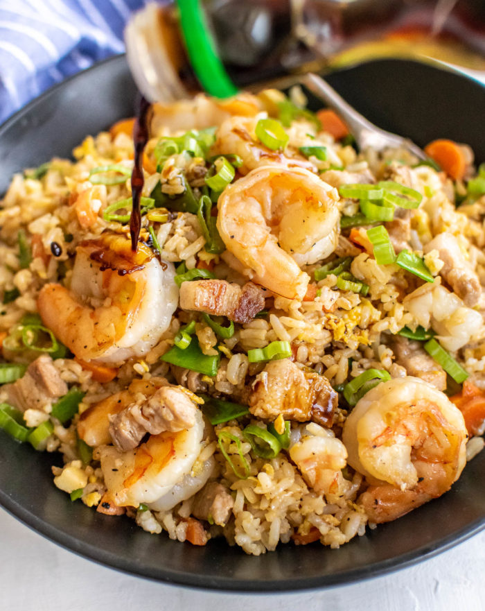 shrimp and pork belly fried rice