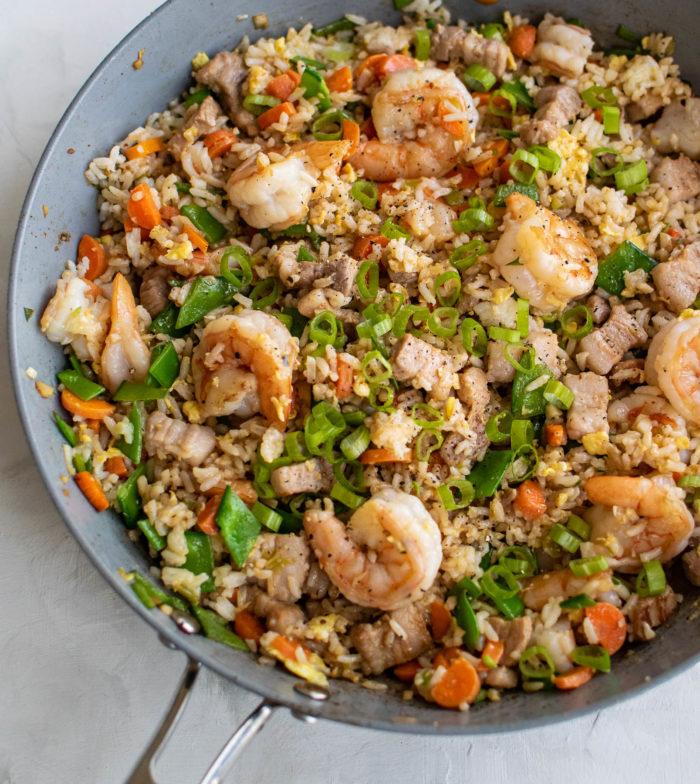 shrimp and pork belly fried rice