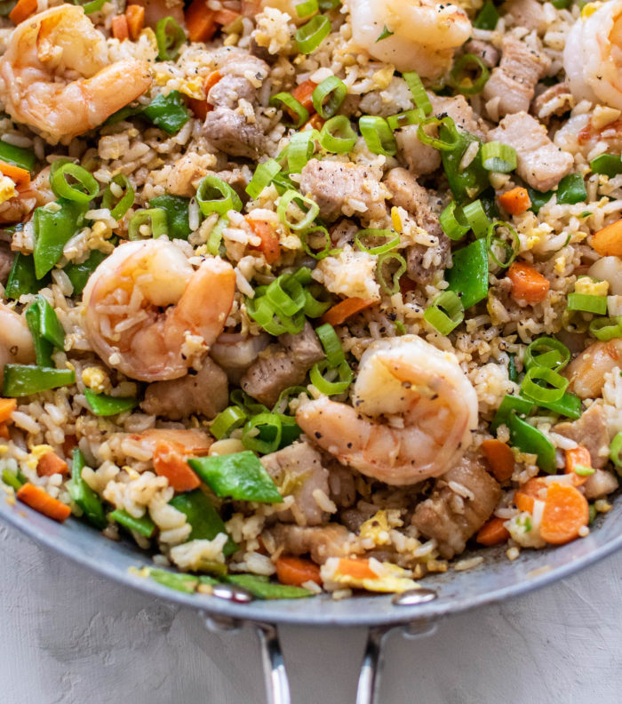 shrimp and pork belly fried rice