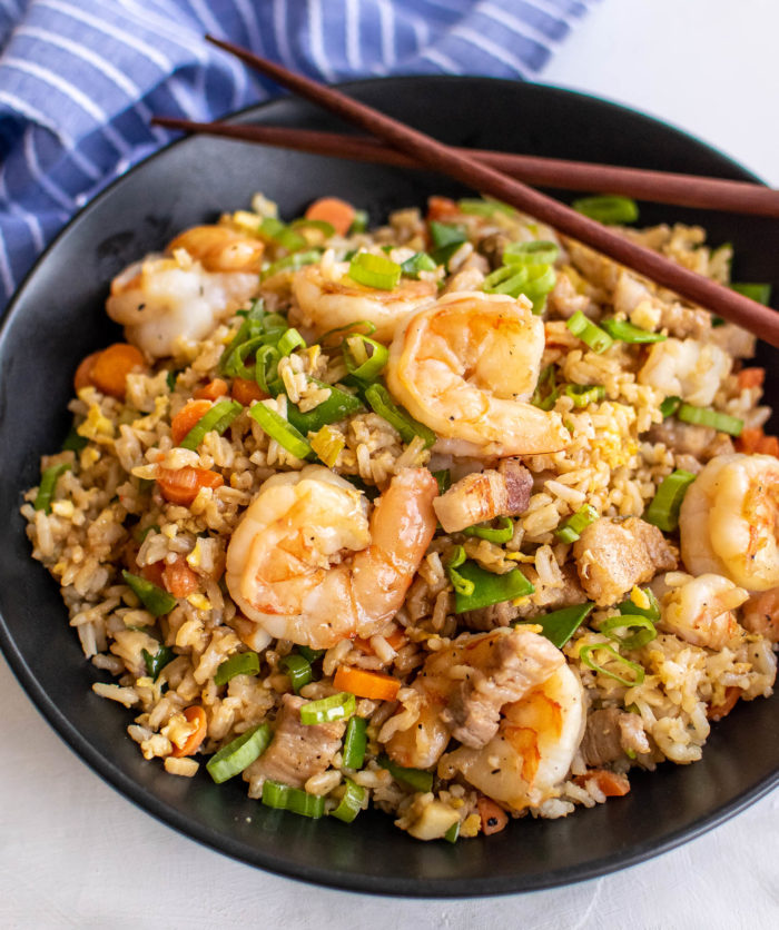 shrimp and pork belly fried rice