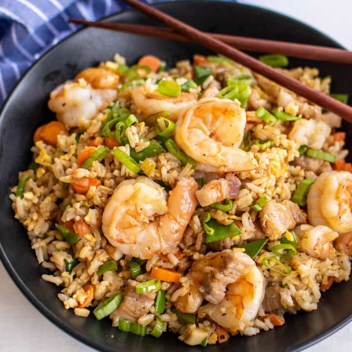 shrimp and pork belly fried rice