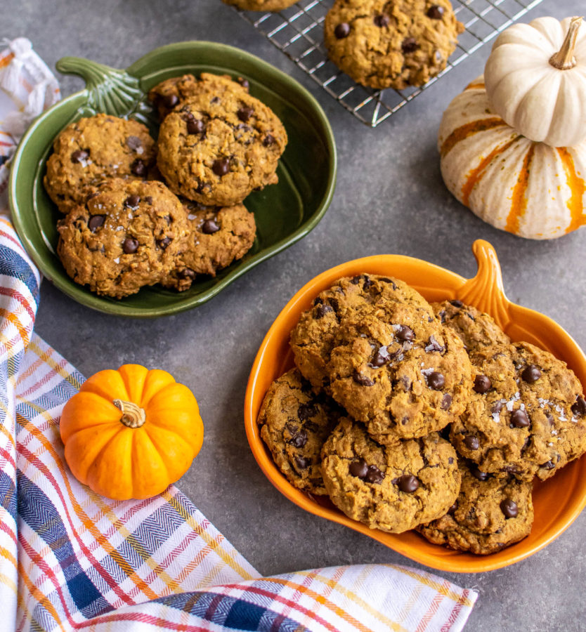 Pumpkin Oatmeal Chocolate Chip Cookies Carolyn's Cooking