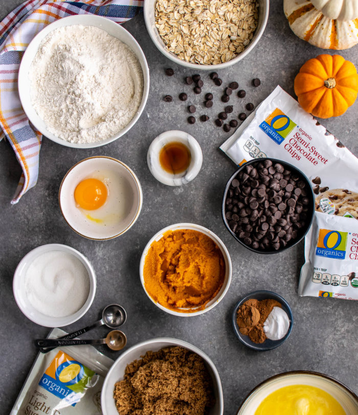 Pumpkin Oatmeal Cookies ingredients