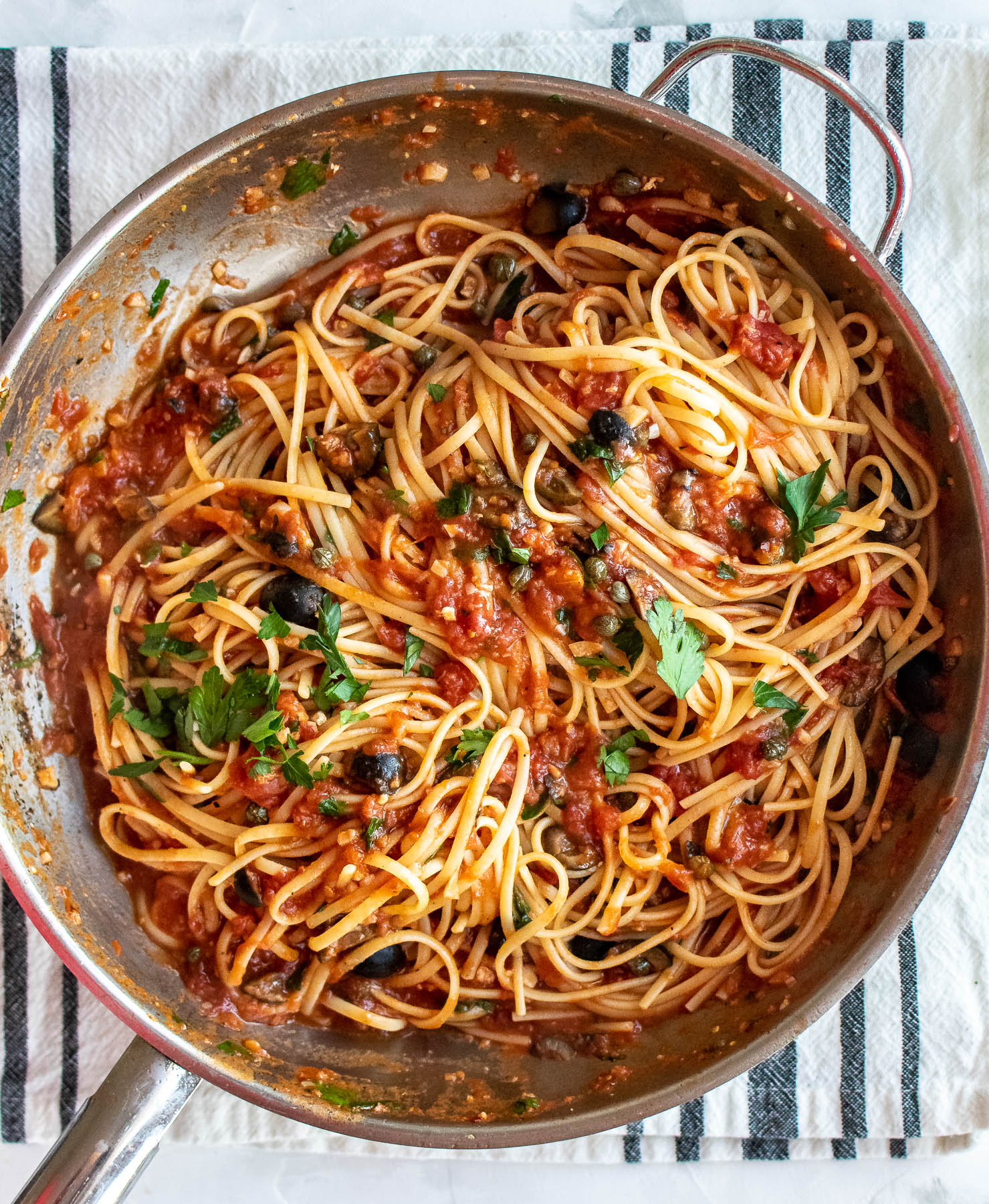 Linguine alla Puttanesca | Carolyn's Cooking
