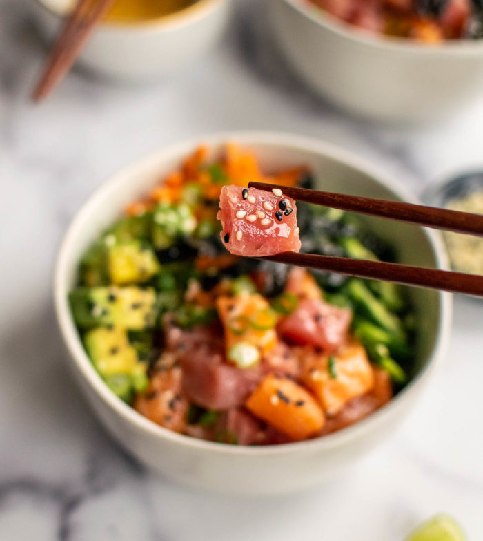 Epic Whole30 Poke Bowl - The Wooden Skillet