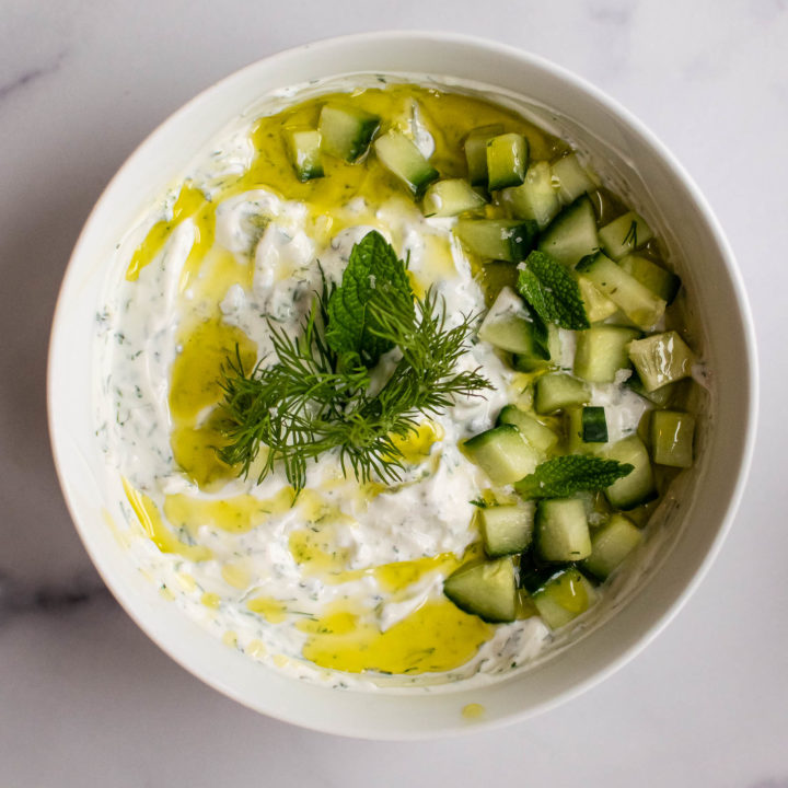 Tzatziki in bowl