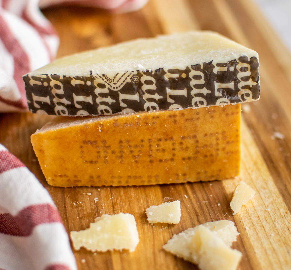 Pecorino Romano and Parmigiano Reggiano