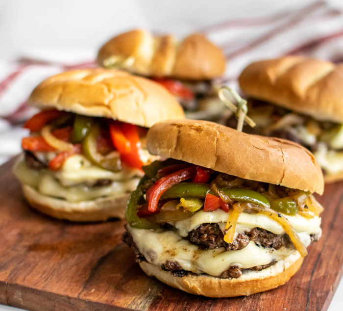 Cheesesteak Burgers