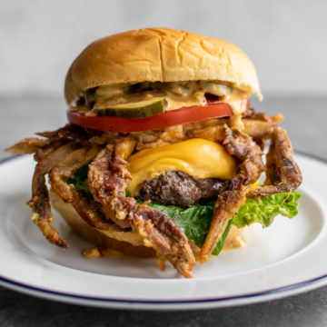 Old Bay Soft Shell Crab Burger