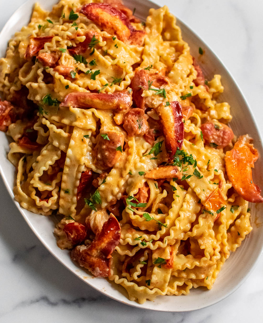 Creamy Tomato and Lobster Pasta-image