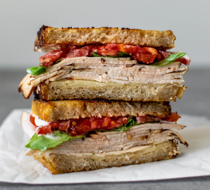 summertime turkey sandwich