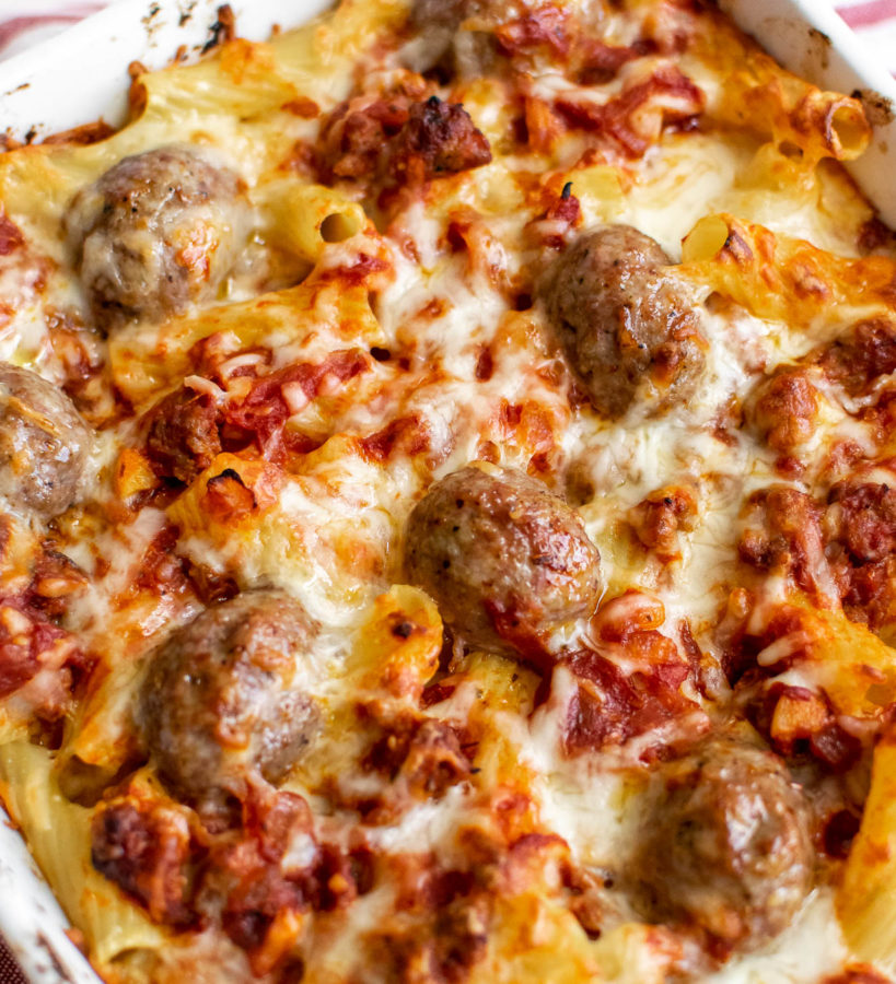 Baked Pasta with Meatballs