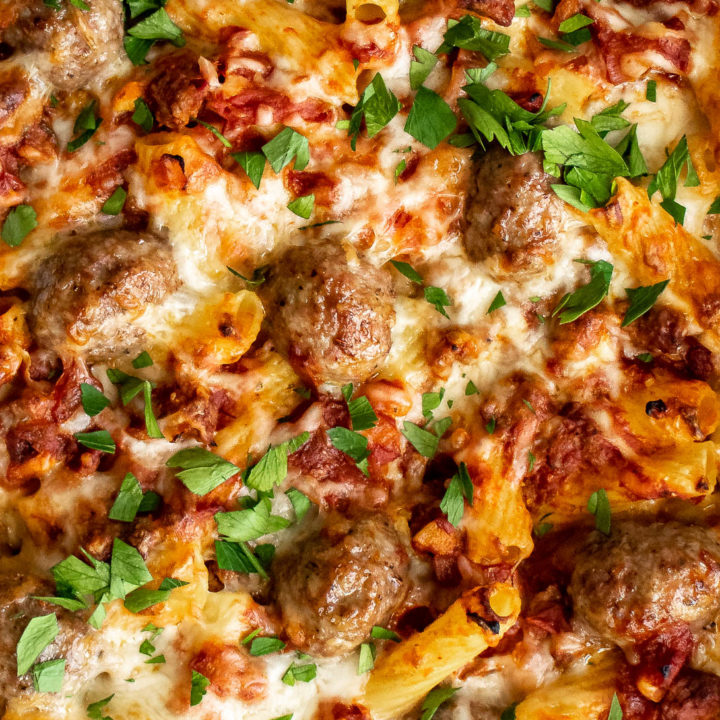 Baked Pasta with Meatballs