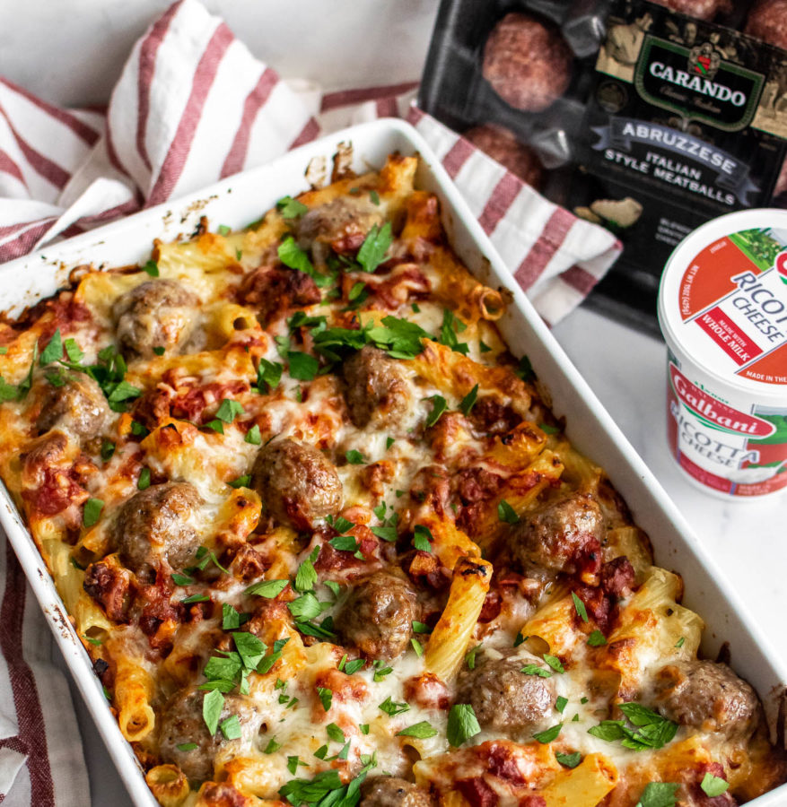 Baked Pasta with Meatballs