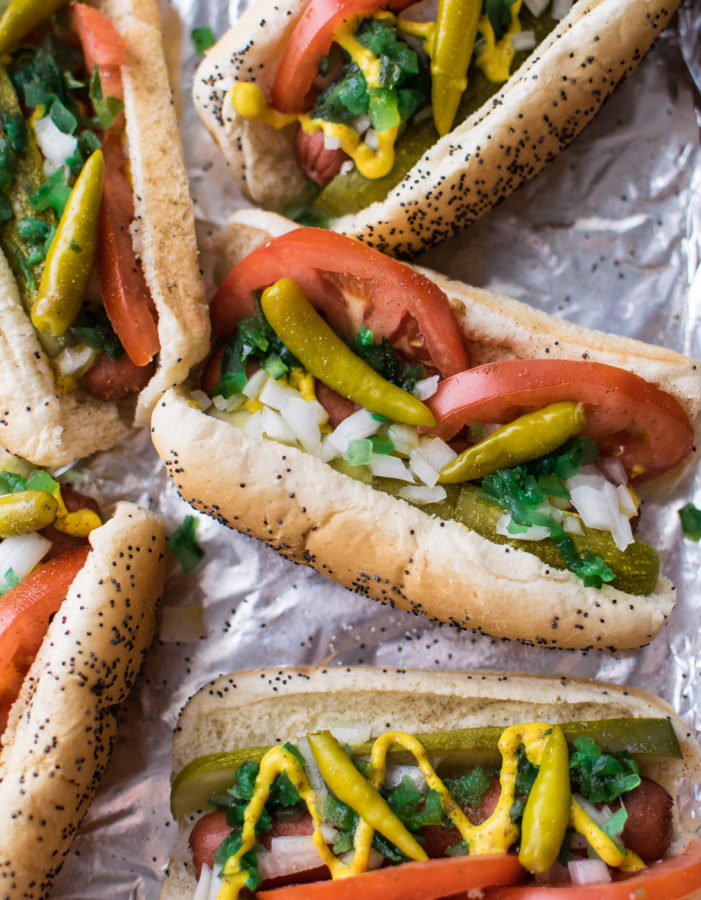 Chicago Style Hot Dogs.