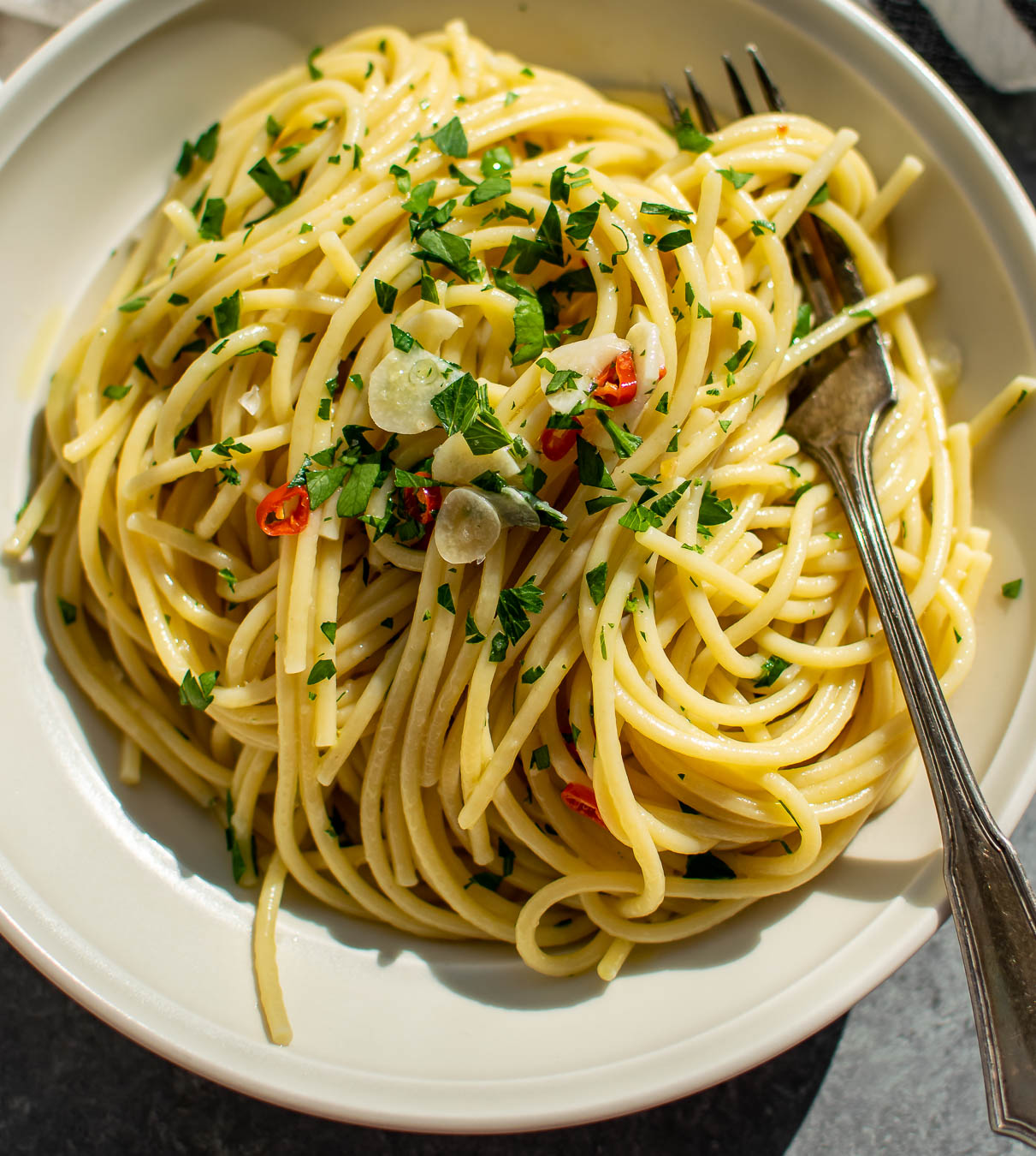Aglio e Olio | Carolyn&amp;#39;s Cooking