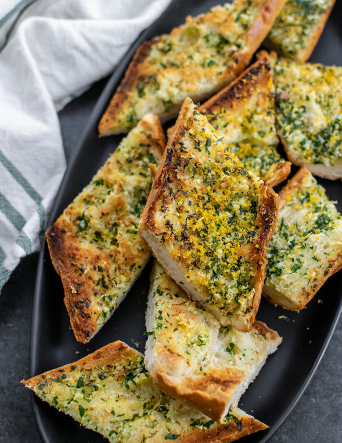 Garlic Bread with Bottarga.