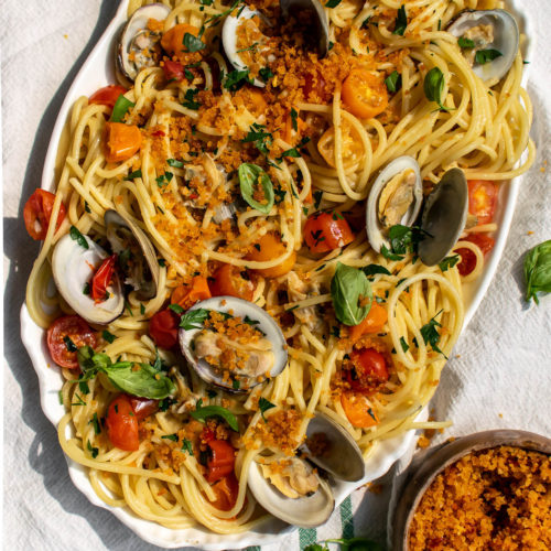 Pasta with Spicy Crab Sauce | Carolyn's Cooking