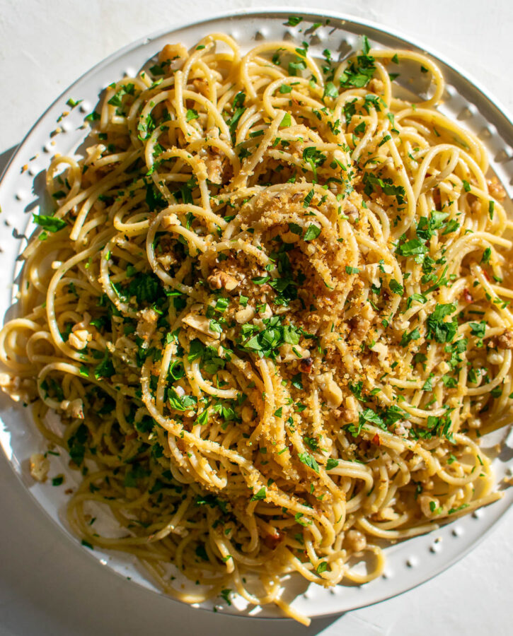 Anchovy and Walnut Pasta.